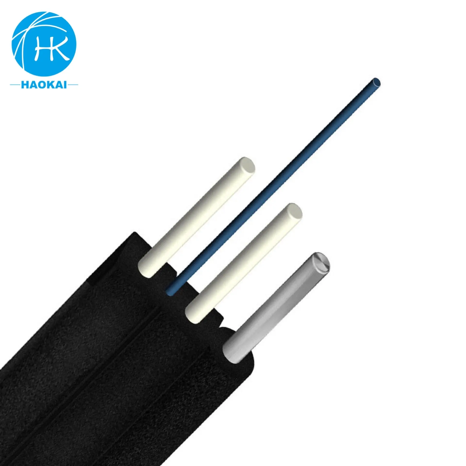 Cable de fibra óptica Frp Kfrp para interiores, 1 núcleo, Ftth, 1Km