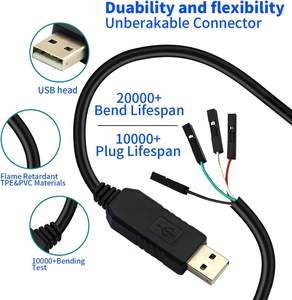 อะแดปเตอร์อนุกรมหัวปลั๊กเสียบ Ch340สายแปลง USB เป็น TTL UART ความยาวที่กำหนดเอง - Product Image 3