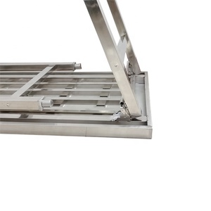 厂家直销折叠桌移动不锈钢工作台厨房户外用移动金属桌 - Product Image 5