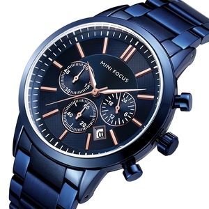OEM ODM minimalista Multi funzionale orologio al quarzo da uomo MF0188G impermeabile cronografo personalizzato Logo orologio - Product Image 3