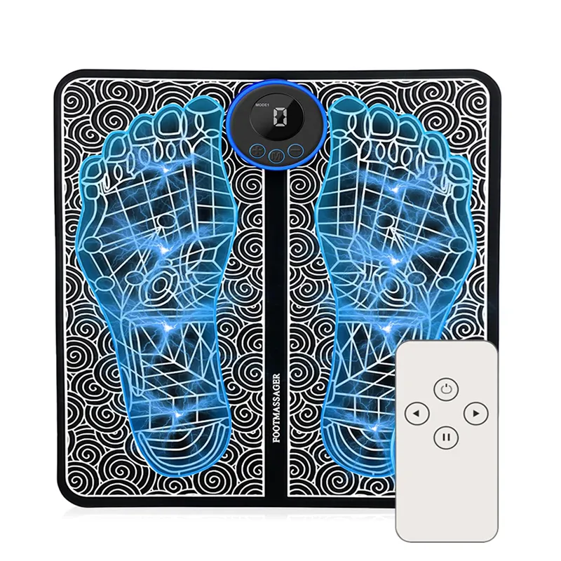 Prodotti caldi TENS Massage Pad piedi stimolatore muscolare tappetino da massaggio massaggiatore elettrico vibrante EMS per piedi