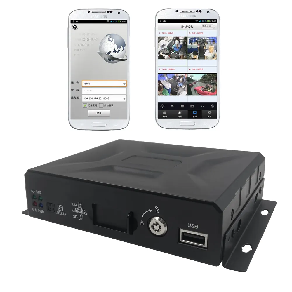 Modello 1304 Mini dvr H.264/H.265 1080P MDVR GPS veicolo 4CH Mobile DVR Video Monitor sicurezza 4G car dvr