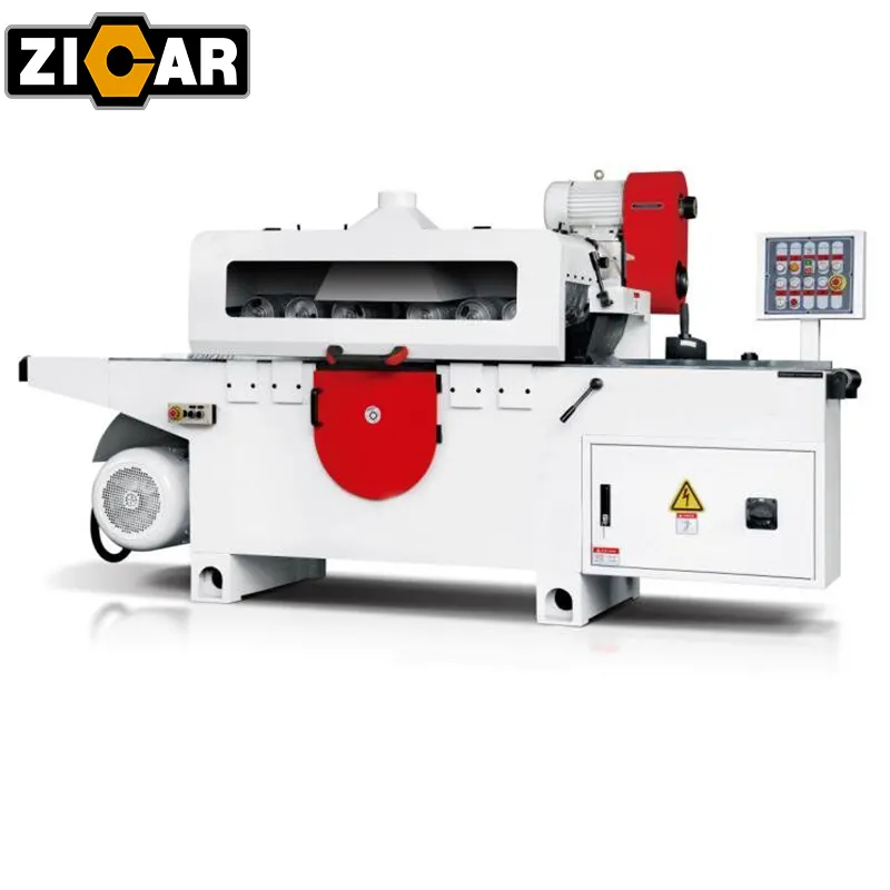 ZICAR Multi Blade Wood Cutting Straight Line Used Rip Saw Machine Wood Plank Machine Straight Line Multi Rip Saw Square