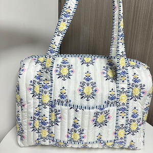 Hoa Boho Weekender Túi Bán buôn đầy màu sắc chắp vá mua sắm túi thêu bông chần Túi - Product Image 5