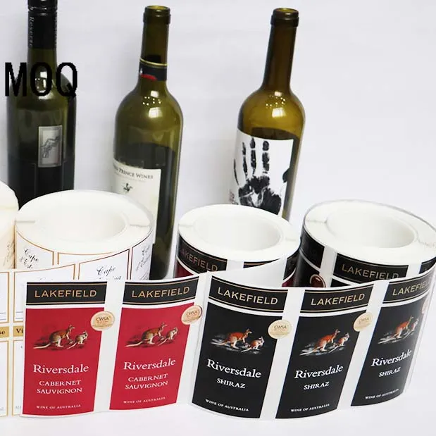 2022 etichetta del vino rosso del fornitore della cina, etichetta autoadesiva del vino dell'autoadesivo per la bottiglia di vino