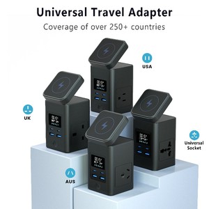 Kantravel pd35w 2c 2a גדול שולחן עבודה PCB 2 פלט usb 17.5w מקסימום rotatable טעינה משטח טלפון חכם שעון מחשב