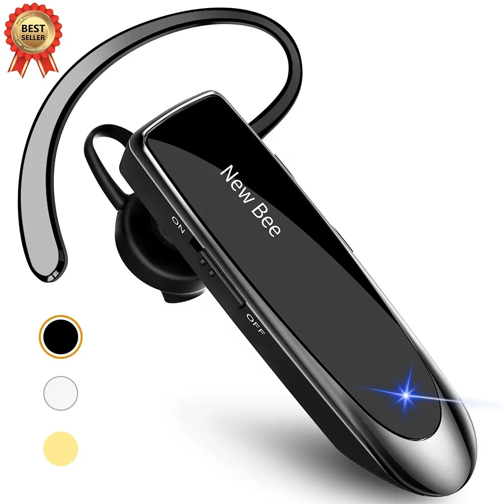 New Bee LC-B41 Branded Mini Single Wireless Earphone Bluetooth CSR 5.0 Headset Handsfree Headphone with Mic