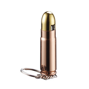 Bán buôn Inflatable Bullet Bật lửa mô phỏng kim loại Mài bánh xe Bullet gas Bật lửa với Keychain - Product Image 1