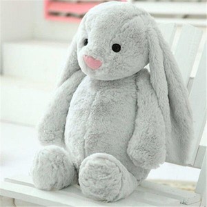 Greenmart özel ad yumuşak peluş Bunny oyuncaklar sevimli pamuk dolması paskalya tavşanı uzun kulak PP dolum ile ev dekor için hediyeler