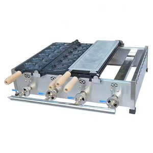 XEOLEO Taiyaki Machine Fish Shaped Waffle Machine Fish <strong>Cake</strong> <strong>Maker</strong> <strong>2</strong> Plates Fish Red Bean Waffle Machine Non-stick LPG Gas 6pcs*<strong>2</strong> - Product Image 2