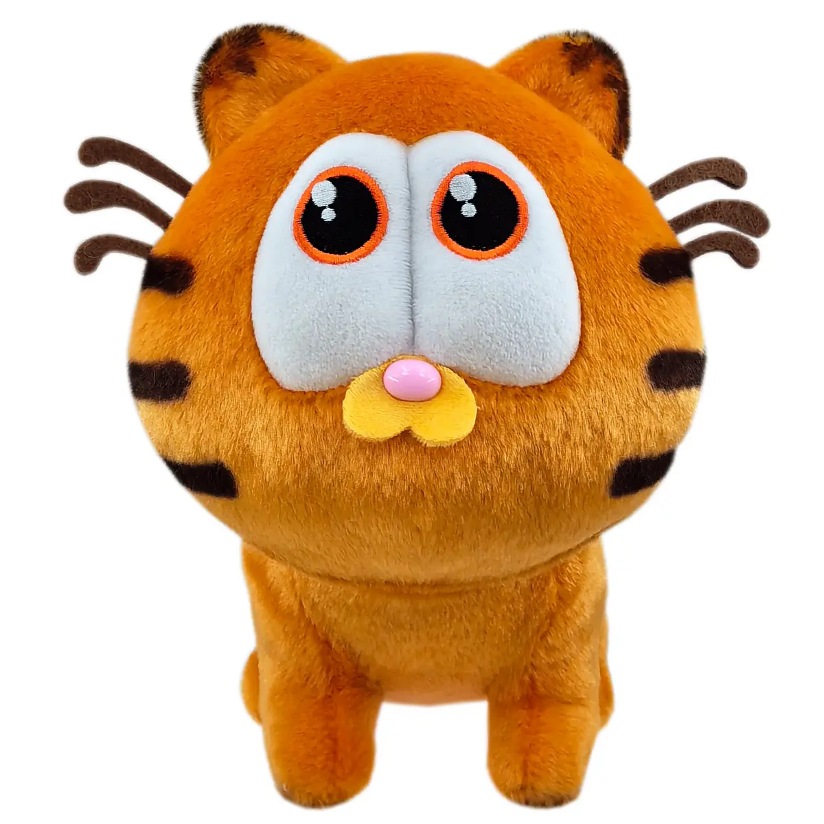 QY มาใหม่น่าเกลียดแมวยัดตุ๊กตาหมอน Garfield ไขมันแมวโกรธสัตว์ Garfield ตุ๊กตาของเล่น