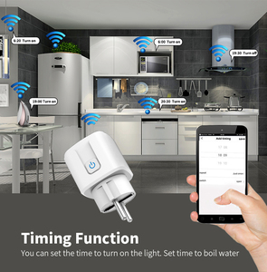 Akıllı yaşam Google ev Alexa Tuya APP uzaktan kumanda Wifi kablosuz Mini ab güç akıllı soket fiş - Product Image 6