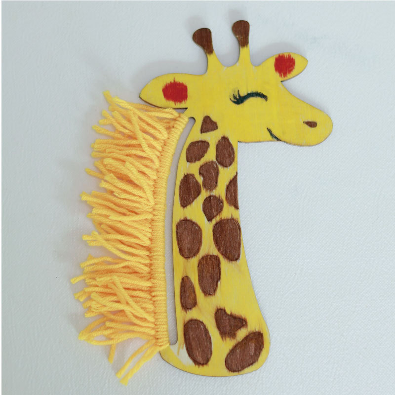 Girafe - 20 pièces - Laine de couleur aléatoire