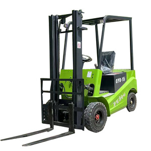 CE-geprüfte 4 X4 Hydraulic Lifting Batterie Laden und Entladen Gabelstapler Voll elektrischer Paletten stapler mit kleiner Handhabung - Product Image 3