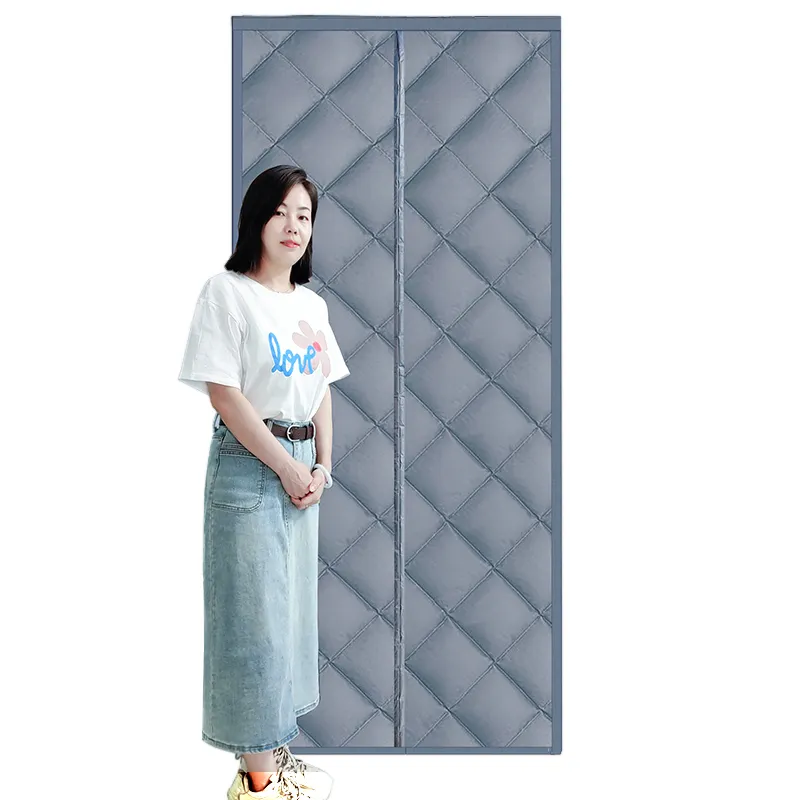 cold and windproof air conditioning partition magnetic door curtain cotton thicker thermal insulation cotton door curtain Winter