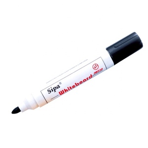 SIPA SW238/SW239 Anpassbarer Logo Whiteboard Marker mit flacher Pinsels pitze Shorter Barrel Bullet Chisel Nib Round Barrel - Product Image 4