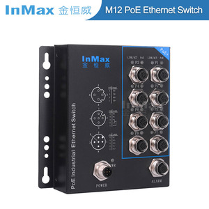 InMax Manufacturer M12 <strong>Switch</strong> Metro Bus Vehicle Shipping Subway Railway Industrial PoE <strong>Switch</strong> M12 PoE <strong>Switch</strong> - Product Image 2