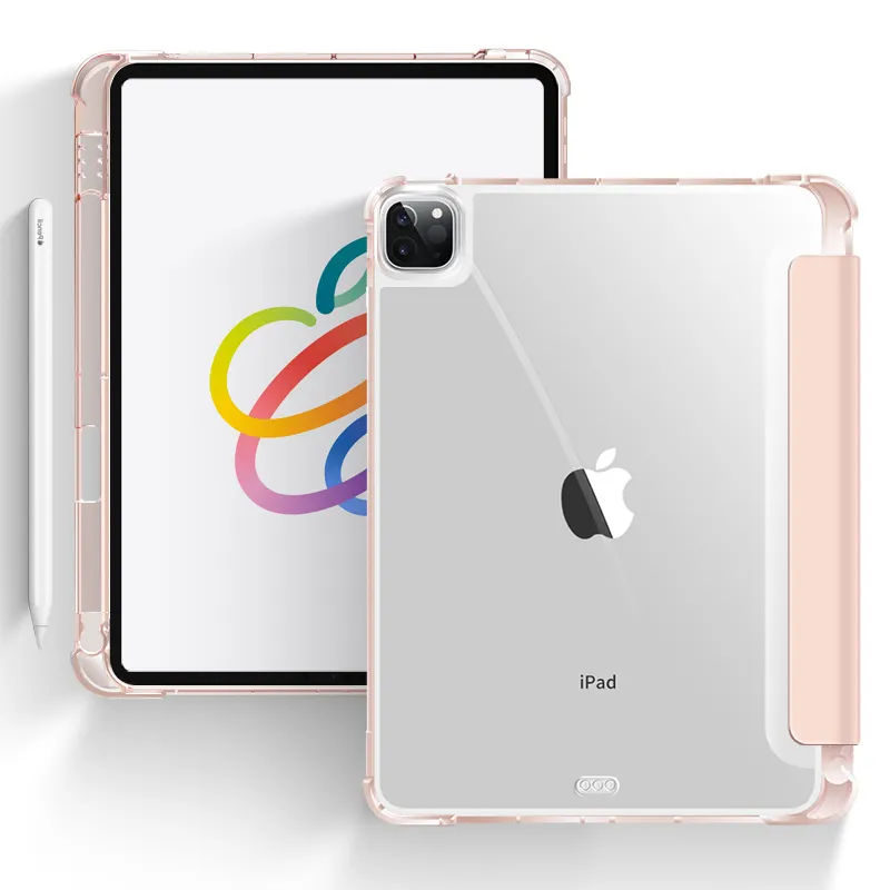 เคสใสสำหรับ iPad Pro 11,เคสใส่ดินสอสำหรับ iPad Pro 2022 12.9 2020 2021 10.2 Air5 Mini ปี Air4