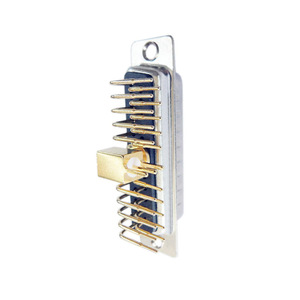 Conector de alta corriente 21W1 D-sub personalizado 10/20/30/40A Terminal de conexión macho/hembra coaxial doblado de 23 pines personalizable - Product Image 5