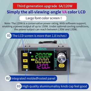 Convertidor Buck Boost SK120 de 2 a 3, 120 V, 6A, W, fuente de alimentación regulada ajustable, entrada de voltaje constante, corriente constante - Product Image 6