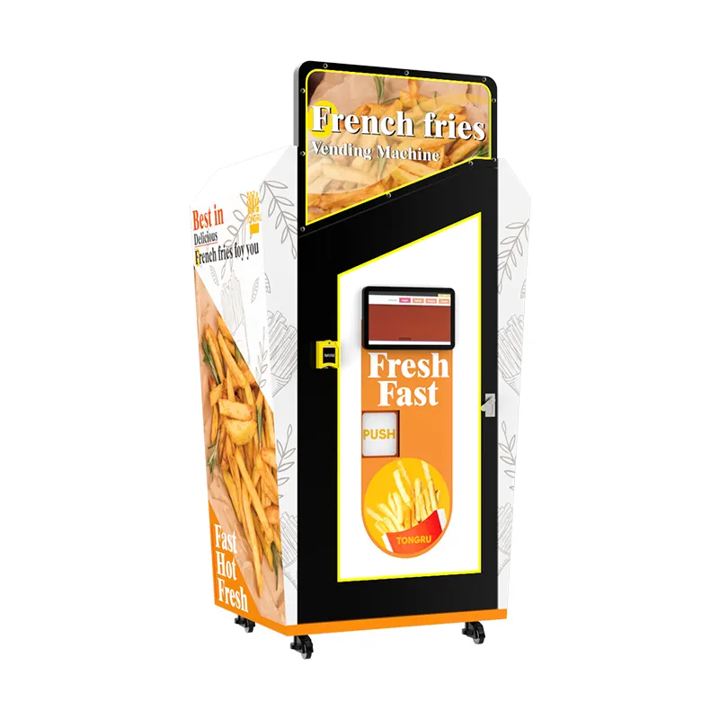 Máquina Expendedora de patatas fritas de 35 segundos, autoservicio, dispensador de patatas fritas, máquina expendedora de aperitivos LED, Venta