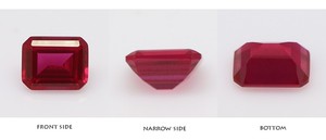 5 # 長方形の形状7*9ミリメートル自然ルビー価格カラットあたりルビー石 - Product Image 6