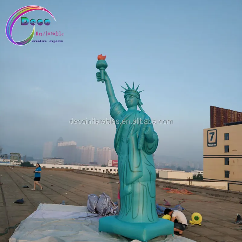 Outdoor Anpassen Riesigen aufblasbaren statue of liberty für werbung dekoration