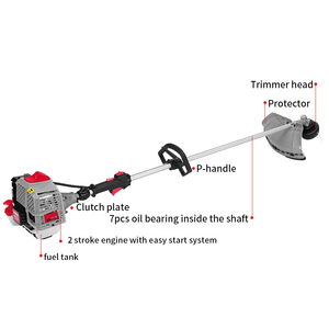 62tool 62cc kolay başlangıç yüksek kaliteli güç ot biçme makinesi benzinli çalı kesici - Product Image 2