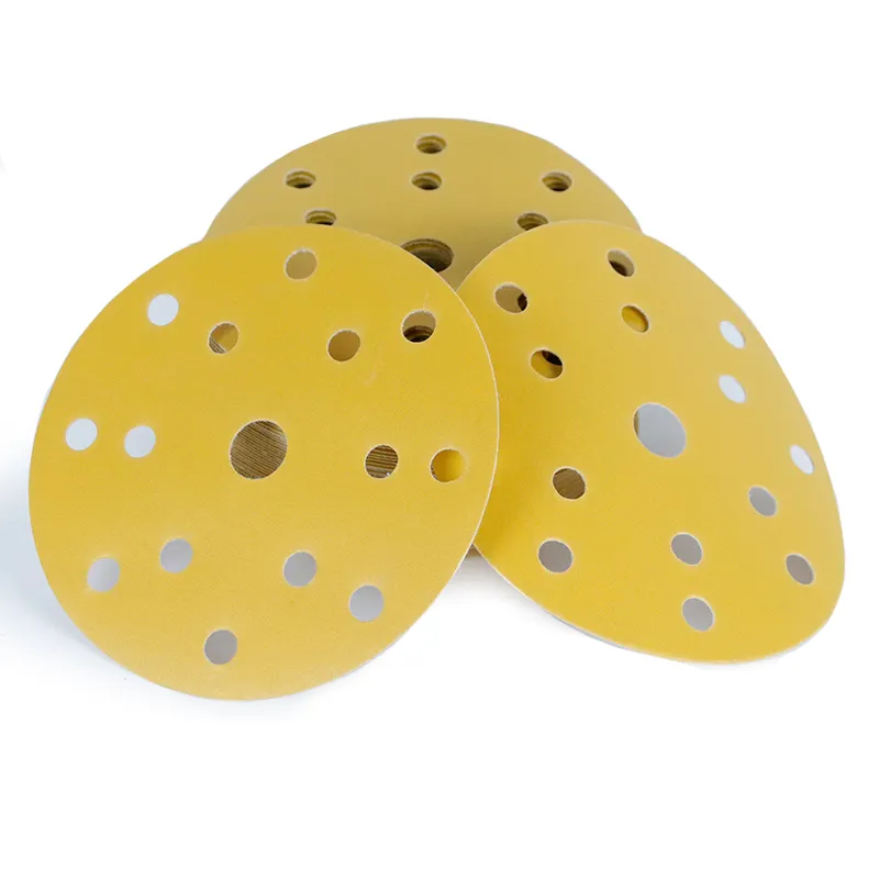 3M236U диск наждачной бумаги 5 дюймов 125 мм 8 отверстий крюк и петля желтый шлифовальный диск для шлифования автомобильной металлической поверхности
