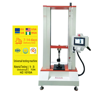 Máquina de prueba motorizada de carga máxima de 2 toneladas Probador universal de resistencia a la tracción de plástico con 1 año de garantía 220V - Product Image 1