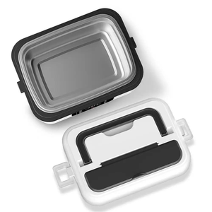 Herrfilk riscaldato scatola pranzo ricaricabile portatile scaldabagno cibo durevole Smart Led riscaldatore scatola pranzo isolato con batteria