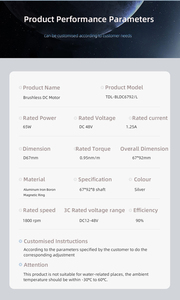 Faradyi <strong>High</strong> Speed Baleno <strong>Motor</strong> Dc 24v 48v 65w 1800rpm <strong>for</strong> <strong>Air</strong> <strong>Cooler</strong> and Stand Fan Dc 24v <strong>Motor</strong> DL Baleno <strong>Motor</strong>