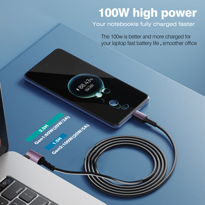 Custom USB 3.0 2.0 or Type C to Type-C or 8 Pin <strong>Data</strong> Cables Mobile Cell Phone 1M 2 3 M Fast Charging Nylon 90 Degrees <strong>Data</strong> Line - Product Image 5