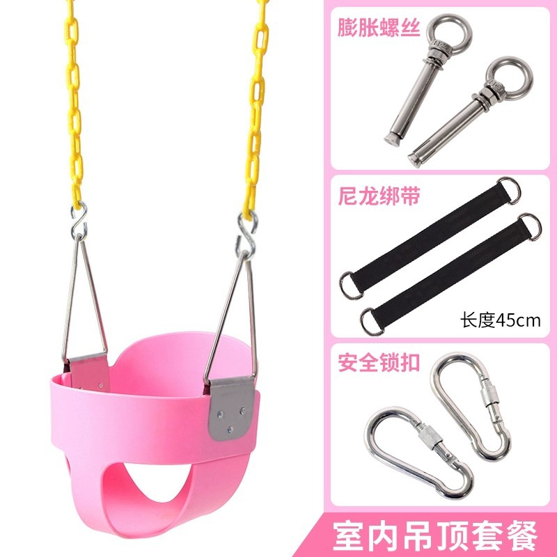 Ensemble intérieur rose avec vis d'expansion.