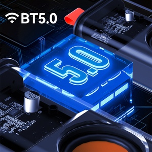 Fabrika fiyat 5W Mini bas kablosuz BT TF FM LED RGB işık hoparlör taşınabilir uzaktan kumanda fonksiyonu açık kullanım için App destek - Product Image 6
