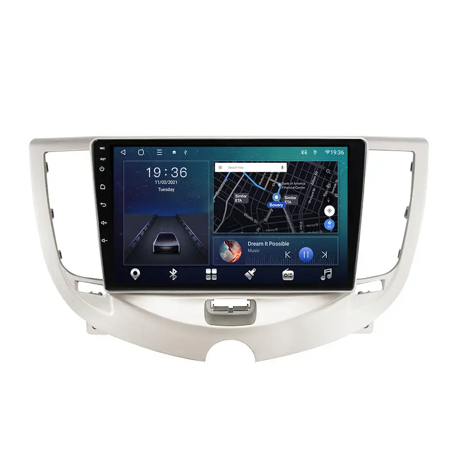 Aijia 9 pouces Système d'écran de voiture Panneau stéréo pour CHERY A3 2010-2012 Radio Android Player Dashboard Panel GPS Navigation