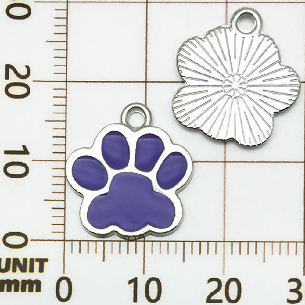 One purple dripping cat paw - 1.1g - 18*17mm - 18833
