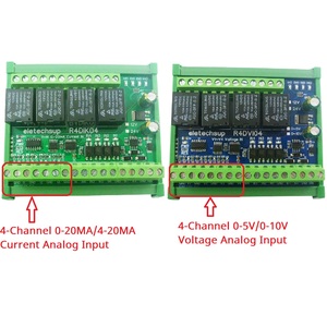 R4DIK04 4-20MA ingresso analogico corrente 4AI-4DI-4DO analogico misto digitale modulo Modbus RTU RS485 relè tensione corrente ADC - Product Image 6