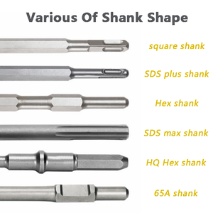 Pexmientas Customized Point <strong>Chisels</strong> SDS Plus SDS Max Shank Round <strong>Chisels</strong> Rotary Hammer <strong>Bits</strong> Sds Plus Flat <strong>Chisel</strong> - Product Image 4