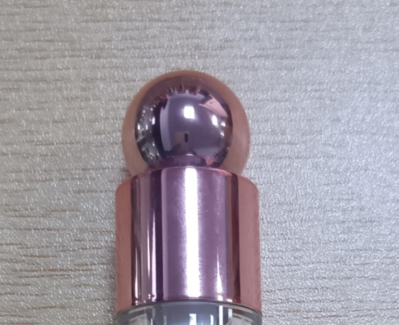 Pincel aplicador de 6 ml con punta redonda, electrochapado, para polvos y acabado mate ABS.