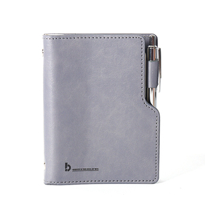 小型定制迷你口袋记事本活页装订A6 Thermo PU Planner笔记本带笔