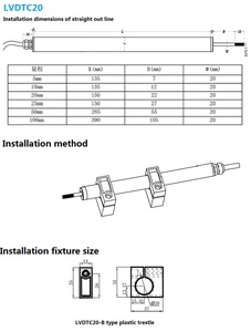 Sensor de desplazamiento de varilla de tracción de tipo dividido de la marca Miran, sensor de desplazamiento de tipo transformador diferencial - Product Image 6
