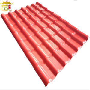 Anti-korozyon saçak fayans tipi ASA kaplı sentetik reçine malzeme APVC kiremit 880-1050mm - Product Image 1