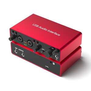 Soporte XLR Micrófono Mezclador de audio Estudio 48V Potencia Podcast Grabación 192kHz Interfaz de audio USB Tarjeta de sonido 2024 - Product Image 1