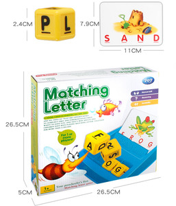 English Literacy Wiz Fun Game-Großbuchstaben-30 Karteikarten-Lernspiel zeug zum Erlernen der Vorschule - Product Image 2