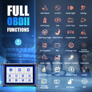 UDIAG X95Pro Diagnose tool OBD2 ECU-Tuning-Programmierer-Scanner mit vollem Kit-System für batterie betriebene Autos