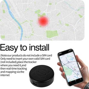 ตัวติดตาม GPS ขนาดเล็กแบบพกพาสำหรับยานพาหนะอุปกรณ์ติดตาม GPS แบบแม่เหล็กเรียลไทม์พร้อมตัวระบุตำแหน่งครอบคลุมทั่วโลกทำจากพลาสติกที่ทนทาน