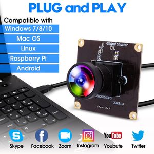 ELP 120 Degree Wide Angle NO Distortion HD1200P High Frame 90FPS Color Shutter Global Mini USB <strong>Camera</strong> Module Webcam - Product Image 6