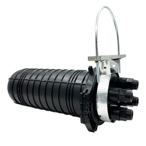 2-Inlet 2-Outlet 24-Port Vertical Dome <strong>Type</strong> Fiber Optic Junction Box FTTH Splice Closure for Outdoor Optical WiFi <strong>Connection</strong> - Product Image 1