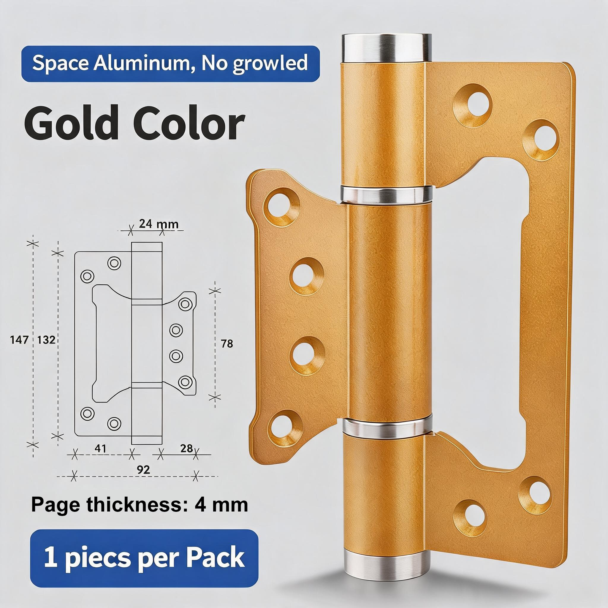 5 Inch Rising Butt Gold